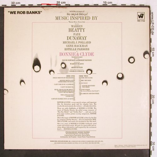 Bonnie & Clyde: Music inspired by, music+dialogue, WB(WS 1742), D, m-/vg+, 1968 - LP - V3914 - 20,00 Euro