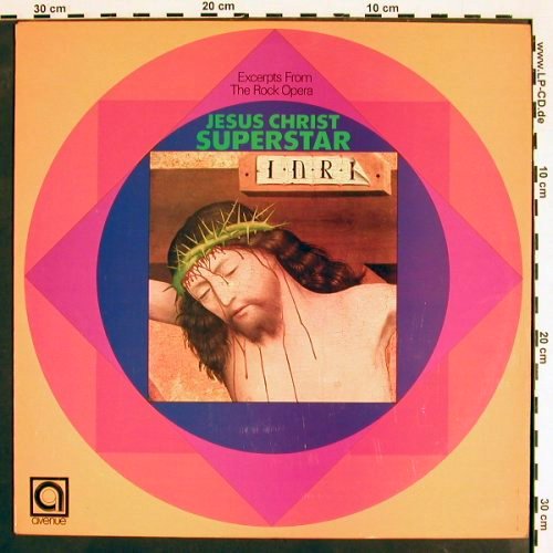 Jesus Christ Superstar: by Alan Caddy Orch. and Singers, Avenue(AVE 0103), UK, 1972 - LP - V4195 - 7,50 Euro