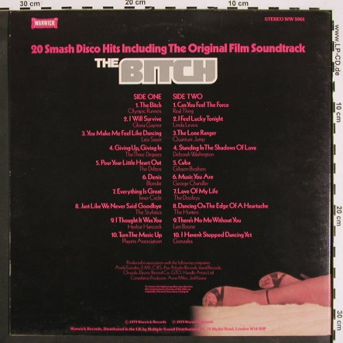 The Bitch: 20 Smash Disco Hits, Foc, Warwick(WW 5061), UK, 1979 - LP - V4254 - 7,50 Euro