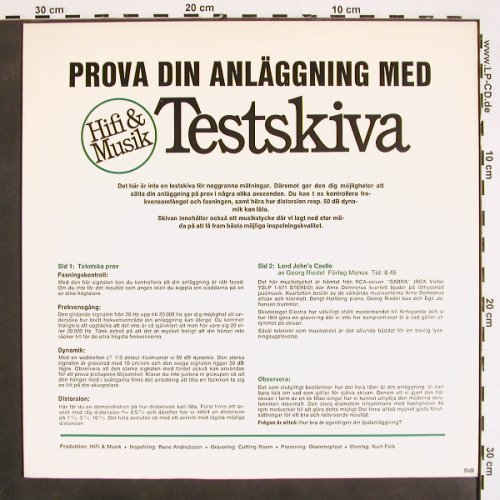 Testskiva- Hifi & Music-Testplatte: Prova Din Anlängering Med, Hifi & Music (HI FI 78), S Typ: 12" Best.-Nr.: V4479 Preis: 7,50 Euro