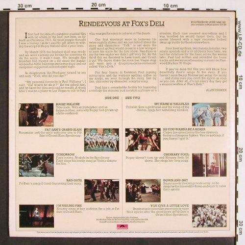 Bugsy Malone: Original Soundtrack, Foc, Polydor de Luxe(2442 142), UK, 1976 - LP - V4562 - 7,50 Euro