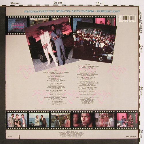 Miami Vice: Original Soundtrack,11 Tr., MCA (MCA-6150), US, co, 1985 Typ: LP Best.-Nr.: V4569 Preis: 5,00 Euro
