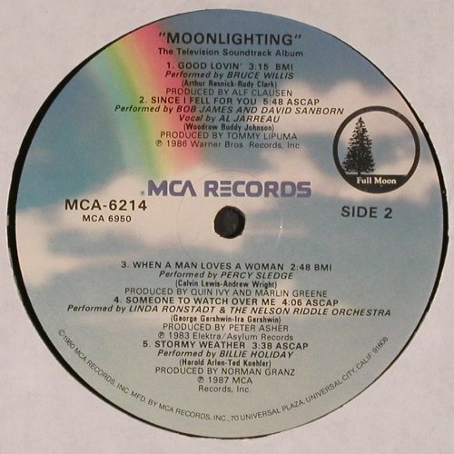 Moonlighting: The Television Soundtrack Album, MCA (MCA-2614), US, co, 1987 Typ: LP Best.-Nr.: V4611 Preis: 4,00 Euro