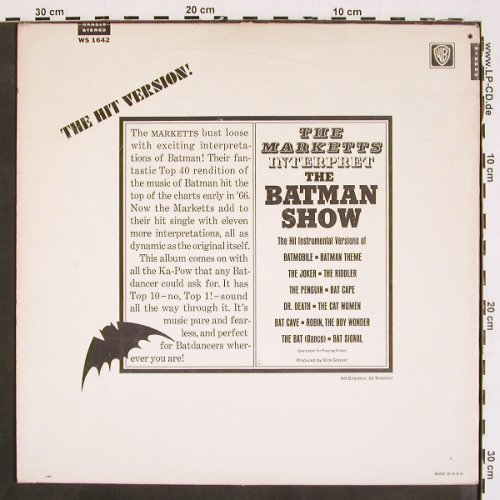 Batman Theme: played by The Marketts, WB(WS 1642), US, 1966 - LP - V4696 - 12,50 Euro
