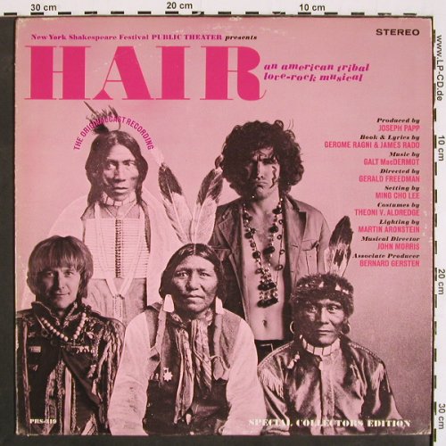 Hair - Public Theater: An American Tribal loverock Musical, RCA (PRS-319), US, 1975 Typ: LP Best.-Nr.: V4747 Preis: 7,50 Euro