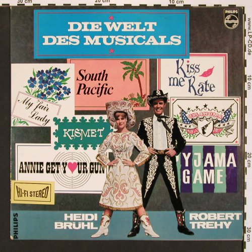 V.A.Die Welt des Musicals: Heidi Brühl, Robert Trehy, Mono, Philips (838 902 SY), D, 1964 Typ: LP Best.-Nr.: V5044 Preis: 9,00 Euro
