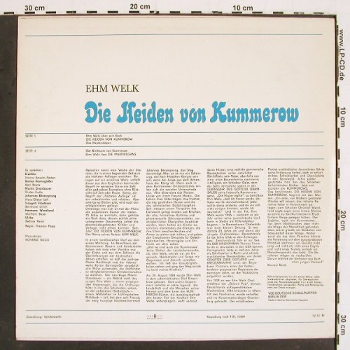 Die Heiden von Kummerow: Ehn Welk (1964), Litera(8 60 116), DDR, 1971 - LP - V5104 - 7,50 Euro