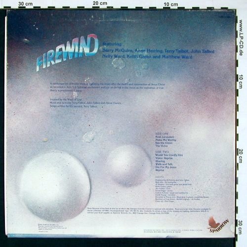 Firewind: A Contemporary Dramatic Musical, Sparrow(SPR-1004), US, 1976 - LP - V5259 - 5,00 Euro