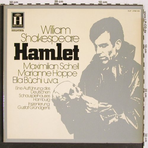 Hamlet - William Shakespeare: Maximilian Shell, M.Hoppe...,Foc, Heliodor(2760 103), D,  - 3LP - V5467 - 12,50 Euro