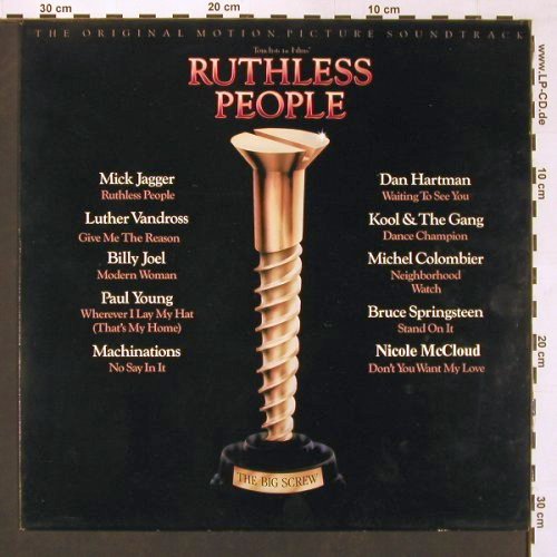 Ruthless People: Original Soundtrack,, Epic(EPC 70299), NL, 1986 - LP - V5491 - 5,00 Euro