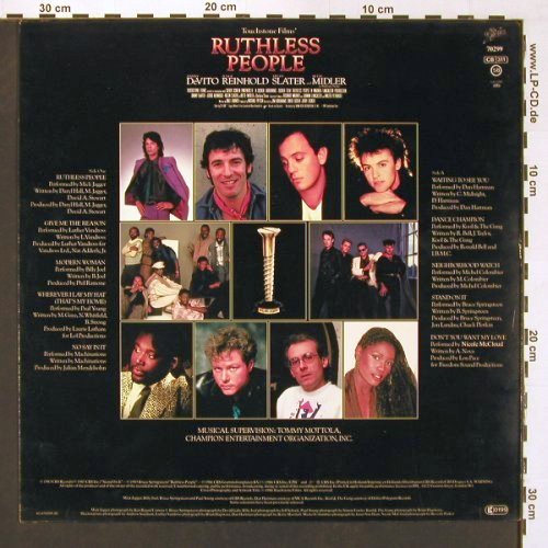 Ruthless People: Original Soundtrack,, Epic(EPC 70299), NL, 1986 - LP - V5491 - 5,00 Euro