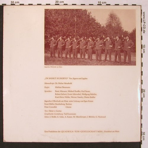 In Sankt Huberto: Von Jägern und Jagden, Foc, Quadriga(205), D,  - LP - V5560 - 9,00 Euro