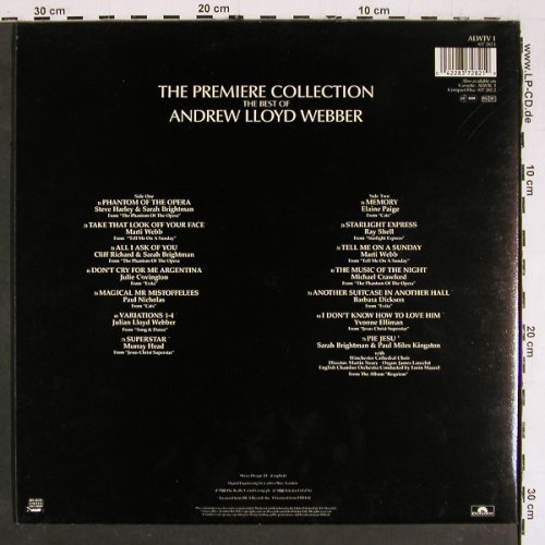 Lloyd Webber,Andrew: The Premier Collection,Best of, Foc, Polydor (ALWTV1), UK, 1988 Typ: LP Best.-Nr.: V5644 Preis: 6,00 Euro