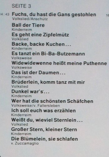 V.A.56 goldene Lieder u.Reime: fürs Kinderherz, Foc, Ariola(27613 XLU), D, 1978 - 2LP - V5650 - 6,00 Euro