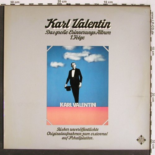 Valentin,Karl: Das Gr.Erinnerungs-Album 1.Folge, Telefunken, m-/vg+ (TS 3140/1-2), D Foc Typ: 2LP Best.-Nr.: V5761 Preis: 6,00 Euro