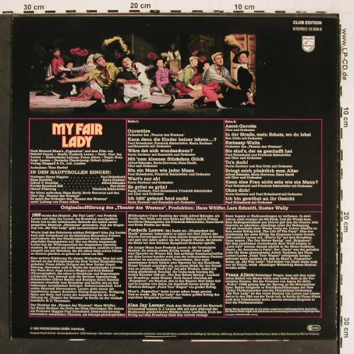 My Fair Lady: Karin Huebner, Paul Hubschmid, 1961, Philips (13 306 6), D,Ri,DSC Typ: LP Best.-Nr.: V5764 Preis: 6,00 Euro