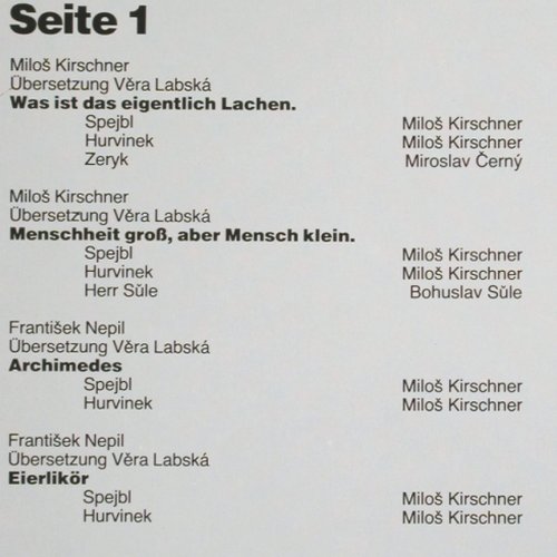 Prager Marionetten-Theater: Spejbls herzl. Metaferosen,Hurvinek, TheaterKD(A-3768), D, 1978 - LP - V5820 - 7,50 Euro
