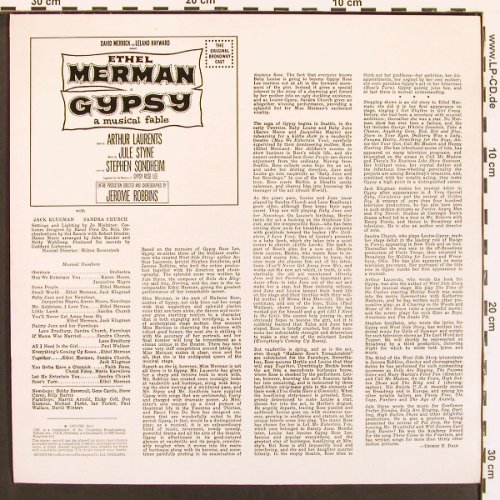 Gypsy - Ethel Merman: Original Cast rec. A Musikal  Fable, Embassy(EMB 31025), D, Ri, 1973 - LP - V5822 - 6,00 Euro