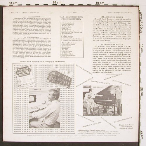 V.A.Mekanisk Musik Museum Vol.5: Copenhagen, Orkestrion. Seeburg H.., Concert Records (CR-M135), US Typ: LP Best.-Nr.: V6026 Preis: 9,00 Euro.