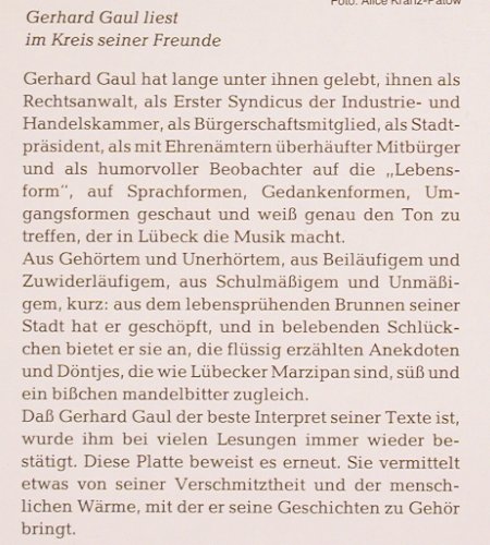 Gaul,Gerhard: Das schmunzelnde Holstentor, LN-Verlag(66.22549), D,  - LP - V6027 - 9,00 Euro