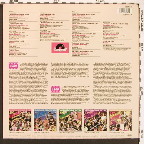 V.A.Kino-Schlager-Schöne Stunden: 1959-1960, Freddy... Leo Leandros, Polydor (819 718-1), D Typ: LP Best.-Nr.: V6078 Preis: 6,00 Euro.
