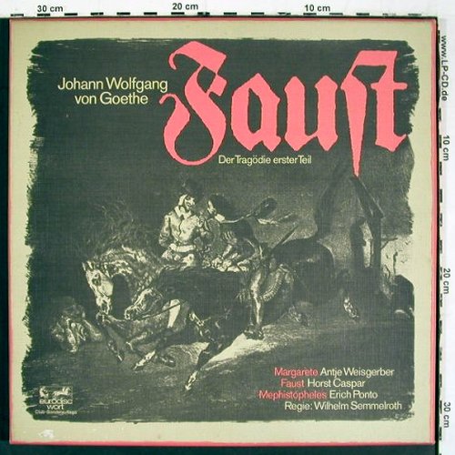Faust - Goethe: Der Tragödie erster Teil, Box, Eurodisc Club-Sonderaufl(S 63 358), D, m /vg+,  - 3LP - V6175 - 9,00 Euro