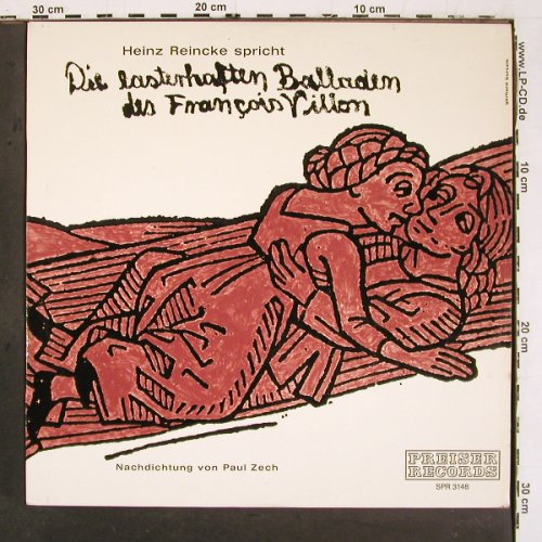Reincke,Heinz: Die lasterhaften Balladen d.Villon, Preiser(SPR 3148), A,  - LP - V6188 - 9,00 Euro