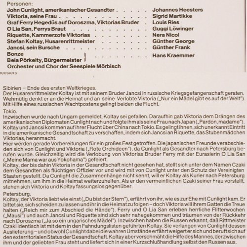 Viktoria und ihr Husar: Operette v.P.Abraham, m.J. Heesters, CBS, mit Baderrole (S 61470), A, 1973 Typ: LP Best.-Nr.: V6424 Preis: 9,00 Euro.