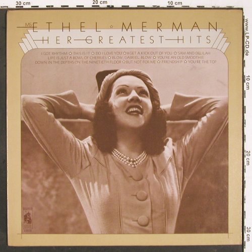 Merman,Ethel: Her Greatest Hits, Stanyan Records (SR 10070), US, 1973 Typ: LP Best.-Nr.: V6469 Preis: 9,00 Euro.