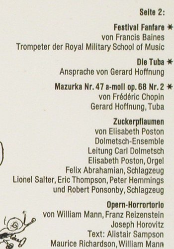 Hoffnung (Gerard): Als die Philharmoniker verr&uuml;ckt..., H&ouml;rZu (SHZE 803 BL), D Typ: LP Best.-Nr.: V7217 Preis: 5,00 Euro.