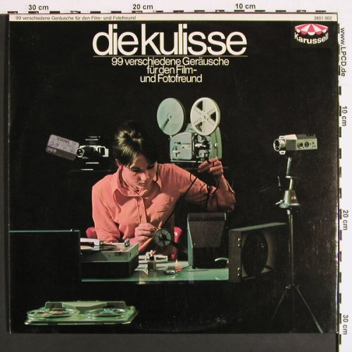 V.A.Die Kulisse: 99 verschiedene Geräusche, Foc,Mono, Karussell(2651 002), D,Ri(1953), 1969 - 2LP - V7260 - 6,00 Euro