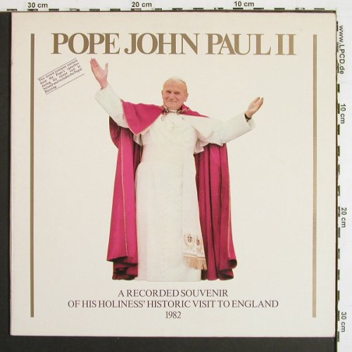 Pope John Paul 2: Historic visit to England, Foc, Event Rec (EV 001), UK, 1982 Typ: LP Best.-Nr.: V7484 Preis: 6,00 Euro.