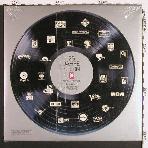 V.A.25 Jahre Stern&sol;Stern Report: Musik u. Zeitgeschichte 1948-1973, Stern, FS-New sealed (BM 000 0001), D, Foc, 1973 Typ: 2LP Best.-Nr.: V7502 Preis: 20,00 Euro.
