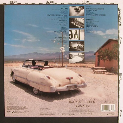 Rain Man: Original Soundtrack by Hans Zimmer, Capitol (7 91866 1), D, 1989 Typ: LP Best.-Nr.: V7503 Preis: 6,00 Euro.