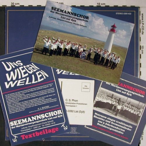 Seemannschor der: Marineversorgungsschule List / Sylt, C.S. Phon (2891 432), D, 1982 Typ: LP Best.-Nr.: V3169 Preis: 12,50 Euro