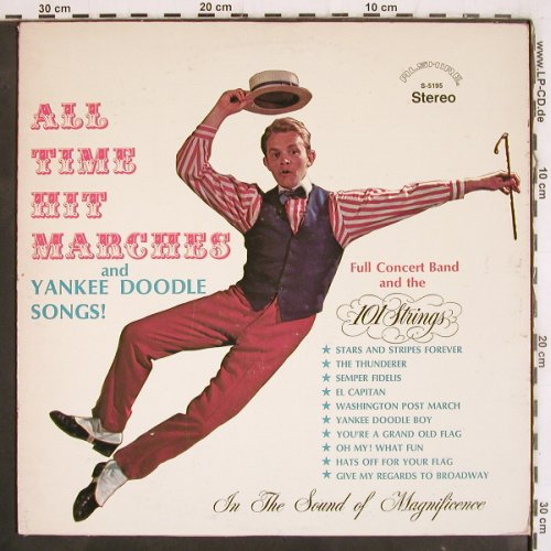 101 Strings: All Time Hits Marches,Yankee Doodle, 101 Strings(S-5195), US,  - LP - V4008 - 7,50 Euro