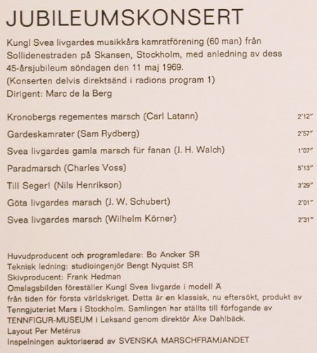 Kungl Svea livgardes musikkar: Vaktparaden Kommer!, Swedish Society(SLT 33193), D, 1970 - LP - V4021 - 9,00 Euro