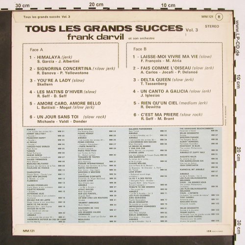 Darvil,Frank: Tous Les Grands Succes, Vol.3, Mondio Music(MM.121), F, 1972 - LP - V4151 - 6,00 Euro