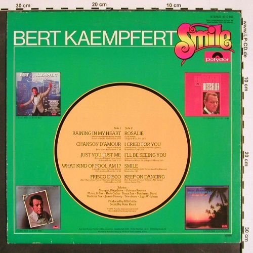 Kaempfert,Bert: Smile, Polydor(2310 682), D, 1979 - LP - V4226 - 9,00 Euro