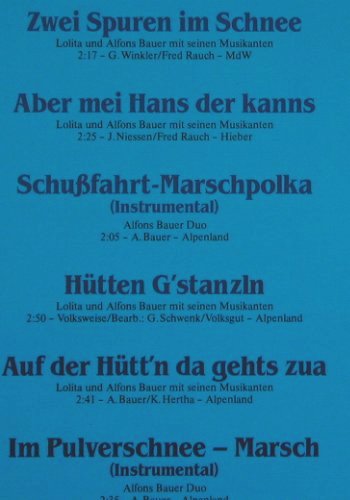 Lolita & Alfons Bauer: Zwei Spuren im Schnee, Ariola Isar Ton(), D, 1985 - LP - V4964 - 5,00 Euro