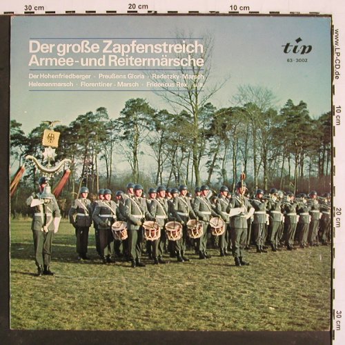 Hanseatisches Blasorchester Lübeck: Der gr. Zapfenstreich,Armee-Reit.M., Tip vg+/m-(63-3002), D, Mono,  - LP - V5167 - 5,00 Euro