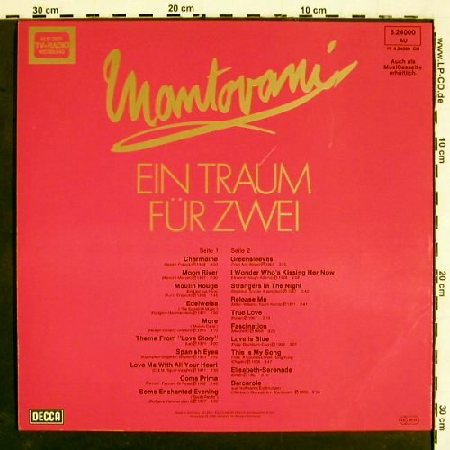 Mantovani: Ein Traum für Zwei, Decca(6.24000 AU), D, 1979 - LP - V5353 - 7,50 Euro