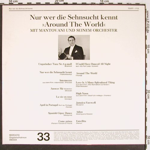 Mantovani & sein Orchester: Nur wer die Sehnsucht kennt, Decca Sonderaufl.(75977-P13), D,  - LP - V5597 - 7,50 Euro