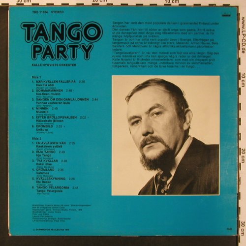 Nyqvist Orkester,Kalle: Tango Party, Telestar(TRS 11164), S, 1975 - LP - V5640 - 7,50 Euro
