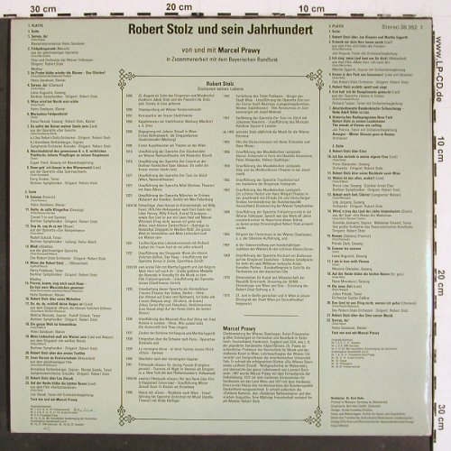 Stolz,Robert und sein Jahrhundert: von und mit Marcel Prawy, Foc, Marcato(38 392 7), D,Booklet, 1979 - 2LP - V5755 - 9,00 Euro