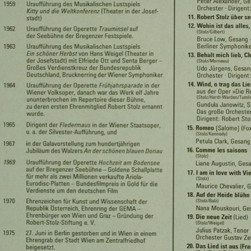 Stolz,Robert und sein Jahrhundert: von und mit Marcel Prawy, Foc, Marcato(38 392 7), D,Booklet, 1979 - 2LP - V5755 - 9,00 Euro