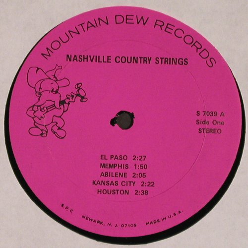 Nashville Country Strings: plays Instrumental Hits of, Mountain Dew Records (S7039), US Typ: LP Best.-Nr.: V5893 Preis: 7,50 Euro