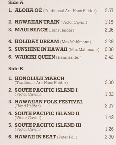 V.A.Hawaii & South Pacific: (Sounds), Selected Sound (175), D, 1985 Typ: LP Best.-Nr.: V5973 Preis: 6,00 Euro