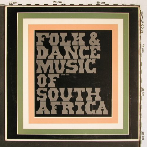Berg,Danie & his Orchestra: The Folk & Dance M.o South Africa, Gallotone (GALP 1358),  Typ: LP Best.-Nr.: V6052 Preis: 7,50 Euro.