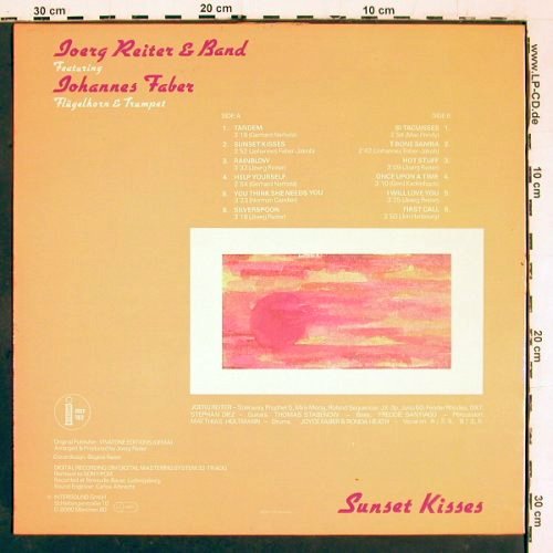 Reiter,Joerg & Band: Sunset Kisses, Intersound (ISST 162), D Typ: LP Best.-Nr.: V6159 Preis: 6,00 Euro.
